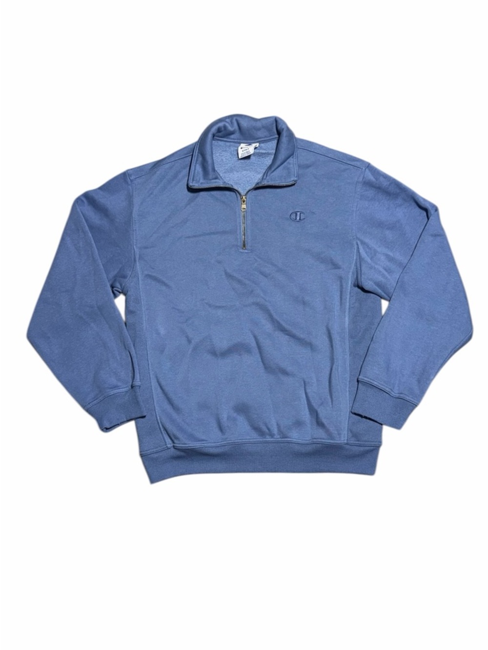 NWOT Champion Men's Light Blue Half-Zip Pullover Sweatshirt